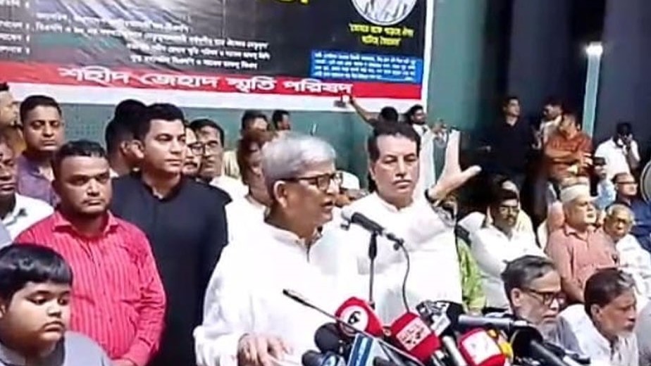 গণতন্ত্রে ফেরার একমাত্র পথ অবাধ নির্বাচন: মির্জা ফখরুল